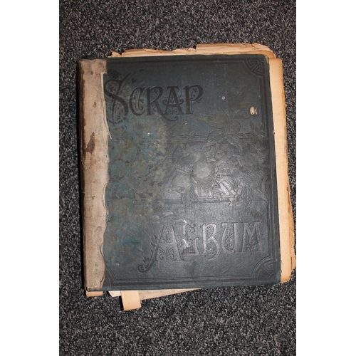 735 - Scrap album containing GB QV and later stamps, corner controls, temple rubbings, newspaper cuttings,... 