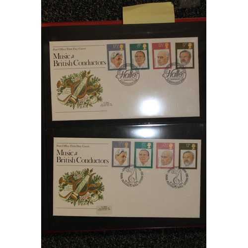 735G - Stamp collection held across ten albums and folders to include first day covers FDCs spanning 1978-1... 