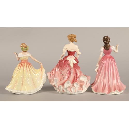 1 - Three Royal Doulton figures Sweet Music HN4302, Deborah HN 3644 and Pretty ladies Stephanie