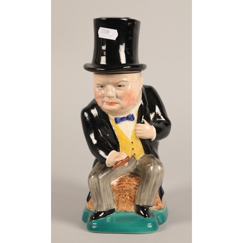 22 - Kirkland Embassy ware Winston Churchill toby jug and cover.