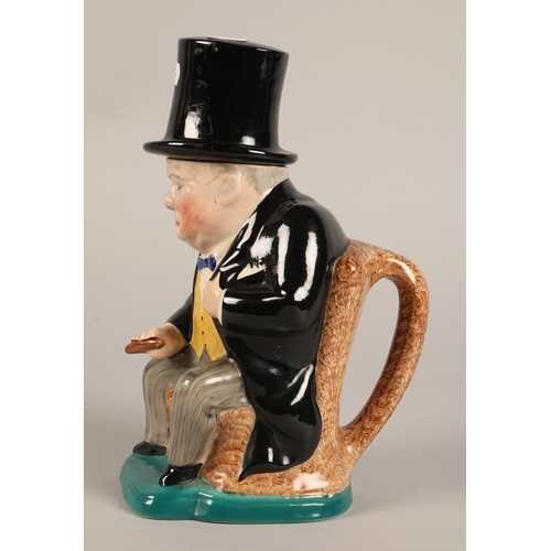 22 - Kirkland Embassy ware Winston Churchill toby jug and cover.