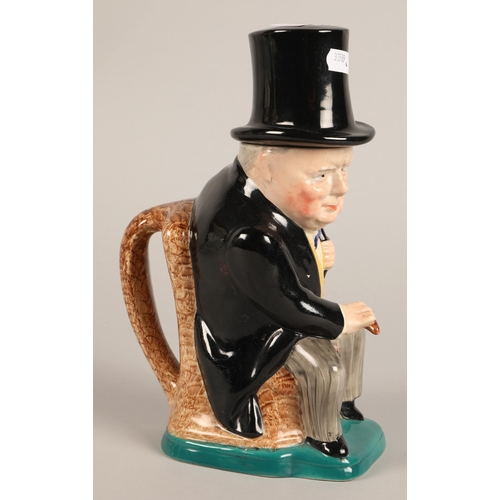 22 - Kirkland Embassy ware Winston Churchill toby jug and cover.