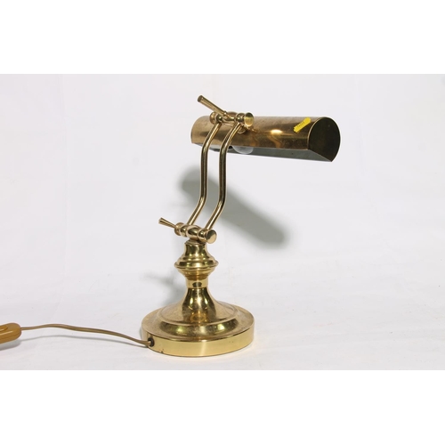 171 - Student style brass lamp.