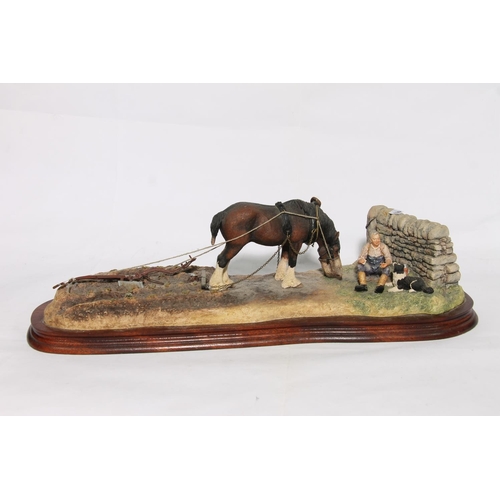 211 - Border Fine Arts sculpture 'The Ploughman's Lunch' limited edition #1089/1750, with certificate, 48c... 