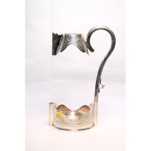 249 - Mappin & Webb Princes silver-plated ewer holder, 24cm high.