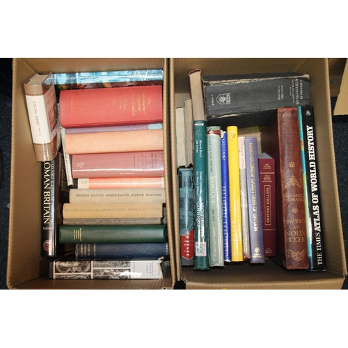 275 - Two boxes of books to include National Gallery of Illustrations Italian Schools, etc.