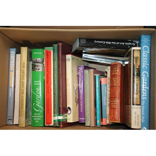 278 - Two boxes of books to include The Cambridge Modern History Volume I, Art reference books, etc.