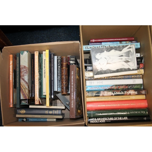 286 - Two boxes of books to include Art reference books, etc.