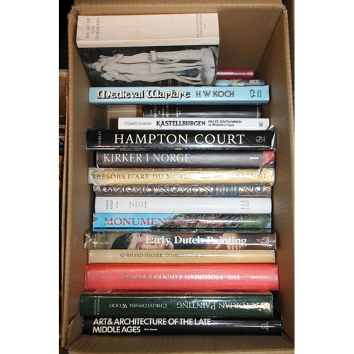 286 - Two boxes of books to include Art reference books, etc.