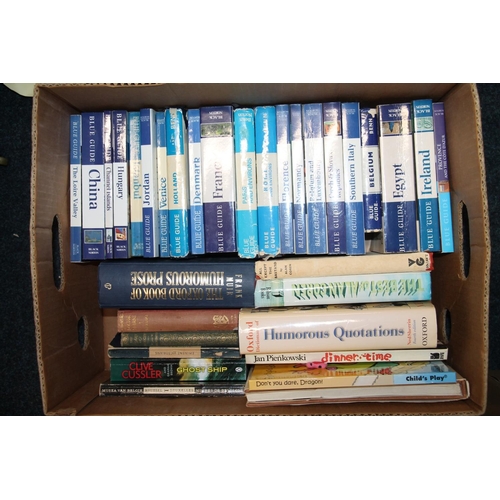 289 - Three boxes of books to include Art reference books,  Country guides, etc.