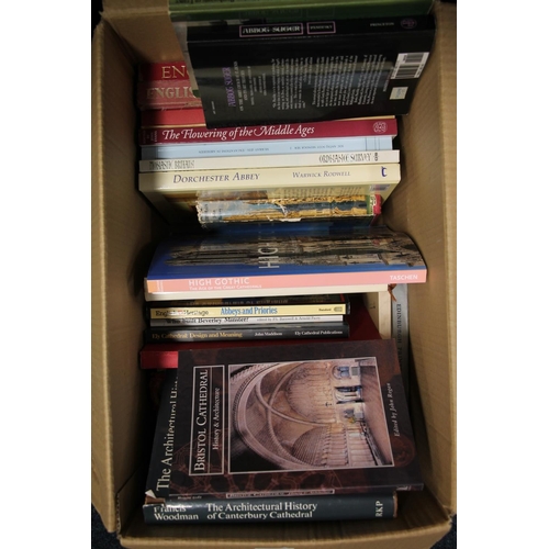 289 - Three boxes of books to include Art reference books,  Country guides, etc.