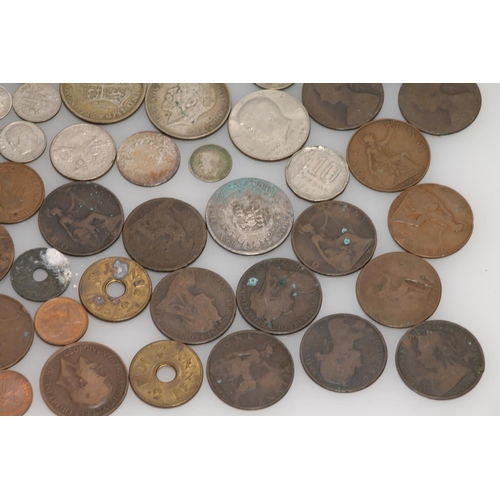 633 - British coin collection to include half-crowns 1817, 1921, 1927 and 1928, florin 1922, shillings 187... 