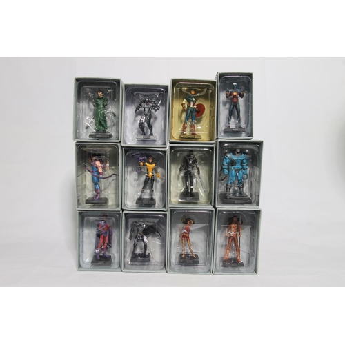 81 - Twelve Eaglemoss Marvel characters to include Venom, Batman, Dr Octavius, Captain America, etc., all... 