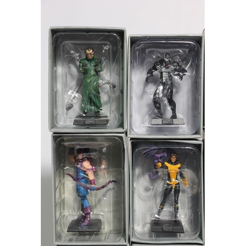 81 - Twelve Eaglemoss Marvel characters to include Venom, Batman, Dr Octavius, Captain America, etc., all... 