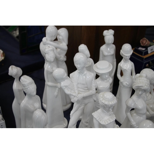 87 - Spode Pauline Shore figurines to include Diana, Emma, Victoria, Georgina, etc.