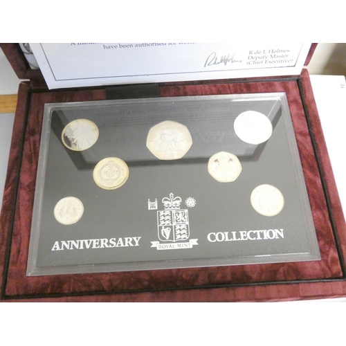 263 - United Kingdom. Two Royal Mint silver proof sets comprising of a 1994-1997 Silver Proof Piedfort One... 