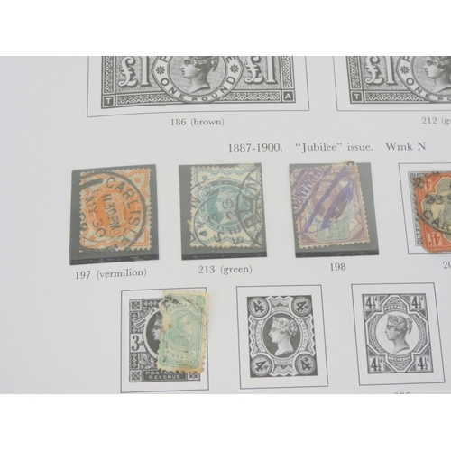 361 - Stanley Gibbons The Stamps of Great Britain stamp album containing issues from Victoria to Elizabeth... 