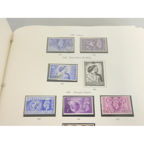 361 - Stanley Gibbons The Stamps of Great Britain stamp album containing issues from Victoria to Elizabeth... 