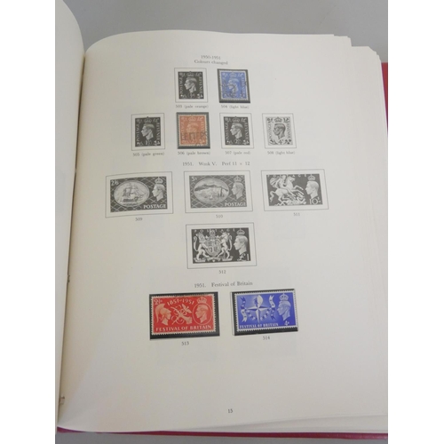 361 - Stanley Gibbons The Stamps of Great Britain stamp album containing issues from Victoria to Elizabeth... 