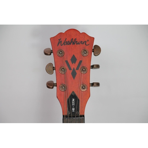 435 - Washburn HB-32DMK six string electric acoustic guitar, serial number DC11110001.