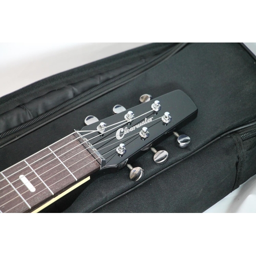 436 - Clearwater GCWL2S Weissenborn shaped six string electric guitar, in Clearwater carry case.