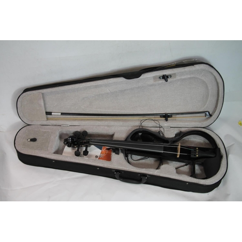 438 - Vangoa 'Quiet' electric violin, in carrying case.