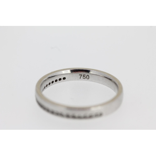 480 - 18ct white gold diamond set eternity ring, size M/N, 3.2g.