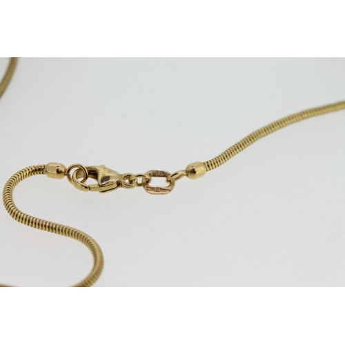 Collier En Or 18k 750 - Perles De Grenat - Longueur 16 Pouces - Poids 5,7g - Occasion Bon état