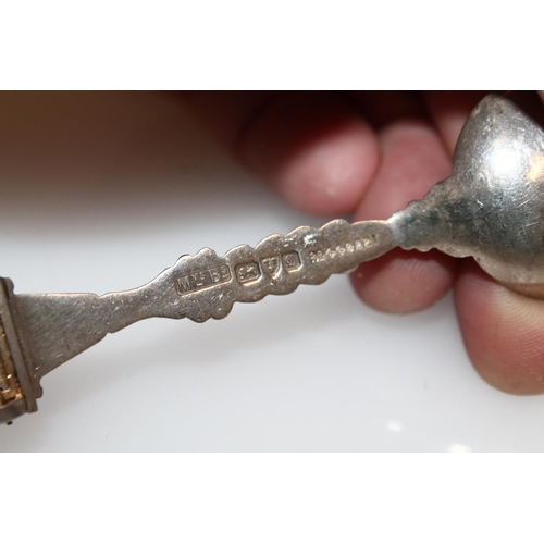 605 - Hallmarked and continental silver teaspoons, gross 108g.