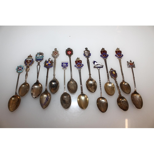 606 - Hallmarked and continental silver teaspoons, gross 199g.