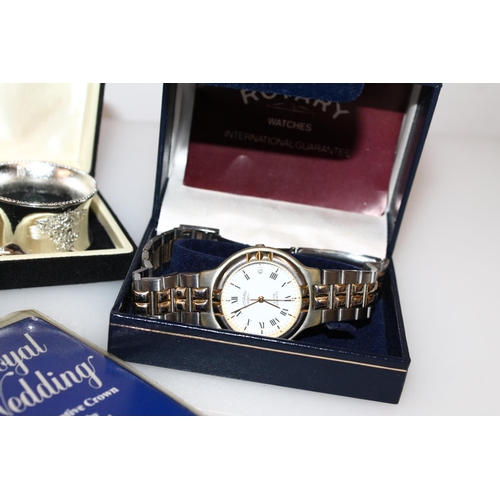 614 - Wristwatches to include a Gents Rotary Automatic, Gents Rotary Quartz, Ladies Rotary 3ATM quartz and... 