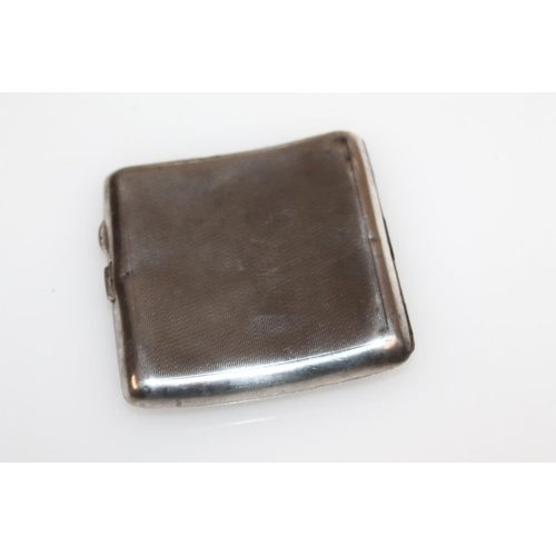 624 - Silver cigarette case by E J Trevitt & Sons Ltd, Birmingham 1941, 88g.