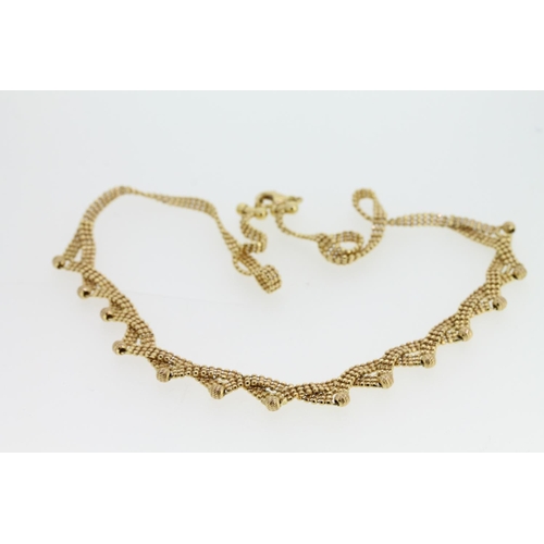 537 - 18ct gold necklace, 13.2g.