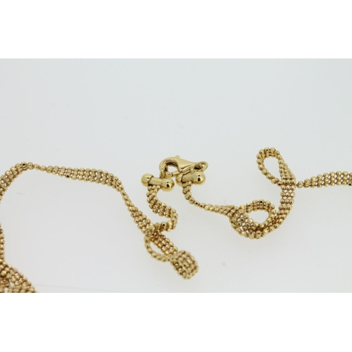 537 - 18ct gold necklace, 13.2g.