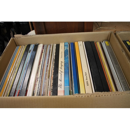 383 - Two boxes containing mainly classical records to include boxsets.