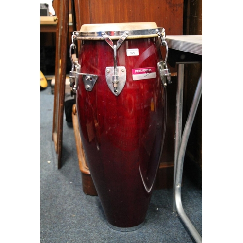 400 - Red percussion conga drum.