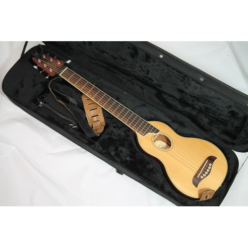 437 - Washburn Rover R010 six string acoustic guitar of Weissenborn shape, serial number SC16031180.