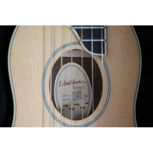 437 - Washburn Rover R010 six string acoustic guitar of Weissenborn shape, serial number SC16031180.