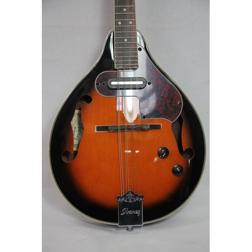 448 - Ibanez M510E-BS electric mandolin, serial number 2/y-02 GS140701594.