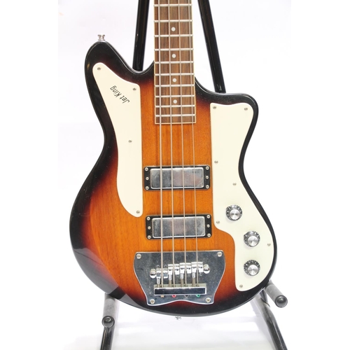 451 - Ibanez Jet King four string electric bass guitar, serial number J090254341, in Kinsman carrying case... 