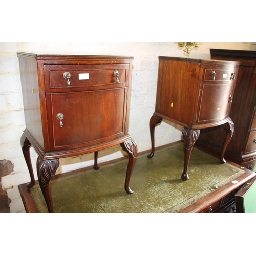 740 - Pair of mahogany bedside tables.