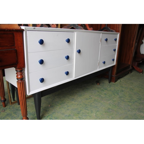 794 - White painted retro sideboard.