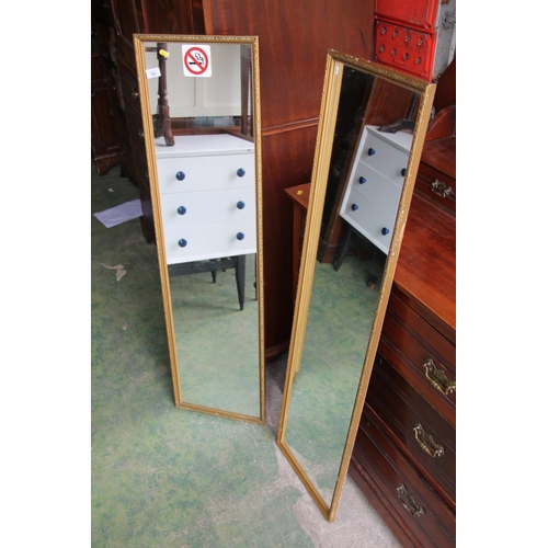 795 - Pair of gilt framed wall mirrors.