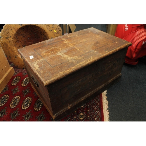 811 - Scumbled pine chest, 79cm.