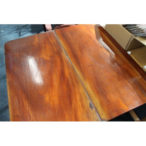 813 - Late Victorian mahogany card table.