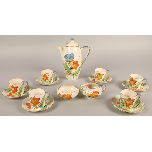 245 - Gray's Pottery Azalea hand painted part coffee set