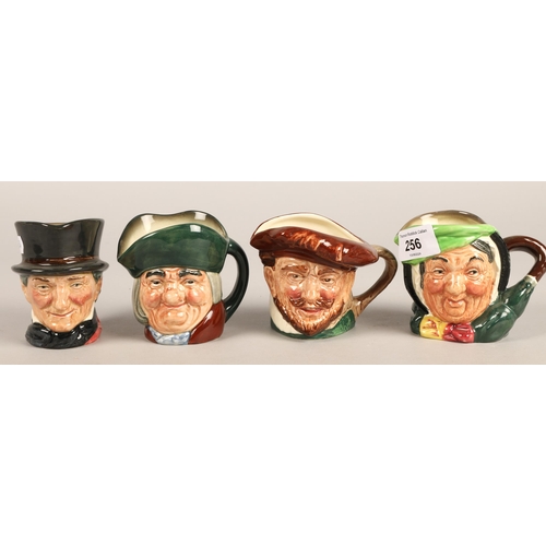 256 - Royal Doulton four miniature character jugs