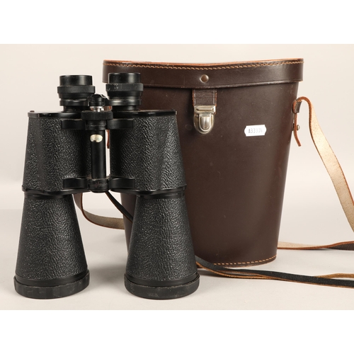 287 - Charles Frank 'Frank-Nipole' coated optic binoculars 12 x 65, no. 42678