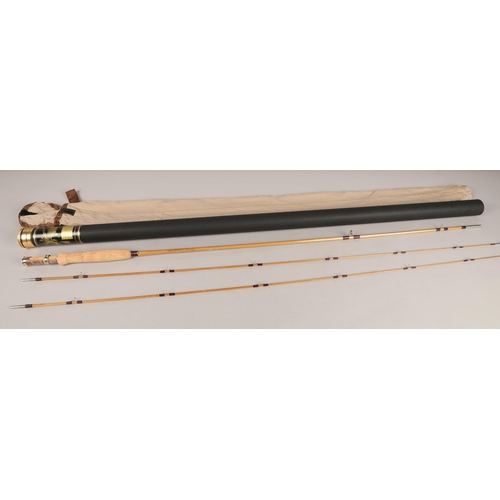 295 - Charles F. Orvis split-cane rod (no. 90709) in metal tube (as new)