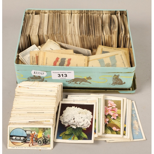 313 - Various cigarette cards to include 'Wild Flowers', 'Association Footballers', 'Ceremonies of the Cor... 